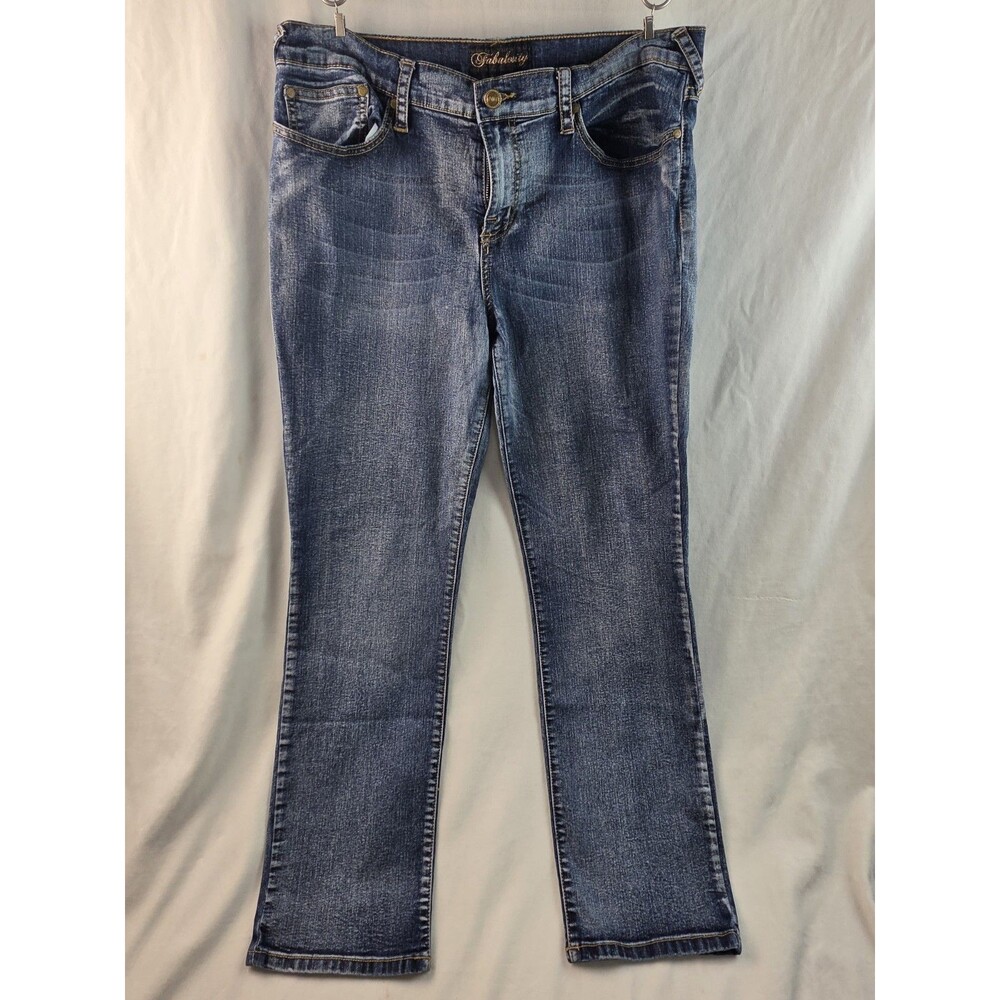 VTG Y2K Fabulosity Kimora Lee Simmons Jeans Size 17 Gold Embroidered Logo Pocket